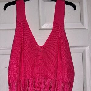 Pink Knit Women's Top